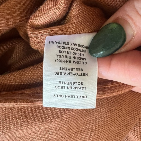 Rachel Pally Luxe Rib Eloise Bodysuit in Brass XS NWOT - Picture 11 of 12